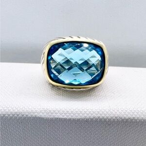 DAVID YURMAN Sculpted Topaz ring with 18K Gold
